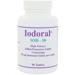 Йодорал, Iodoral, Optimox Corporation, 50 мг, 90 таблеток