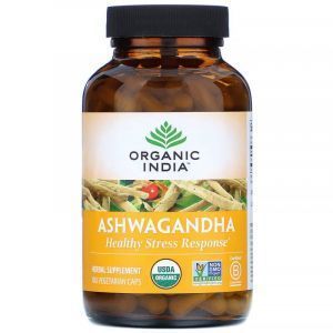 Ашвагандха, Ashwagandha, Organic India, 180 вегетарианских капсул
