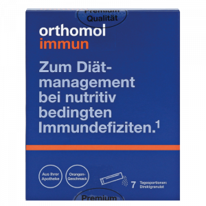 Витамины для иммунитета, Immun, Orthomol, вкус апельсина, 7 дней (7 порошков)
