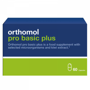 Пробиотики с экстрактом киви, Pro Basic Plus, Orthomol, 60 капсул