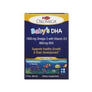Рыбий жир для детей с витамином Д3, Baby’s DHA with Vitamin D3, Oslomega, 800 мг, 60 мл