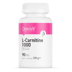 L-карнитин, L-Carnitine, OstroVit, 1000 мг, 90 таблеток
