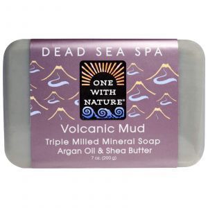 Минеральное мыло с вулканической грязью, Mineral Soap, One with Nature, 200 г