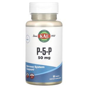Пиридоксаль-5-фосфат, P-5-P, KAL, 50 таблеток