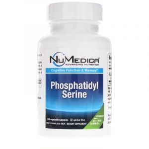 Фосфатидилсерин, Phosphatidyl Serine, NuMedica, 100 мг, 60 вегетарианских капсул