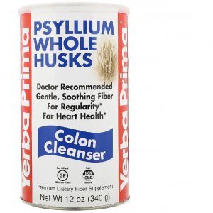 Толстая кишка, очистка, Psyllium Whole Husks, Colon Cleanser, Yerba Prima, 340 г