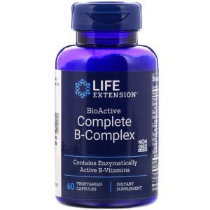 В-комплекс витаминов, Complete B-Complex, Life Extension, 60 капсул