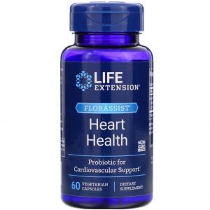 Пробиотики, здоровье сердца, Heart Health Probiotic, Life Extension, 60 кап