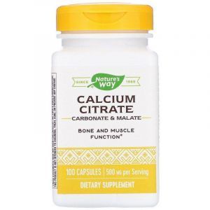 Цитрат кальция, Calcium Citrate, Nature's Way, 100 капсул