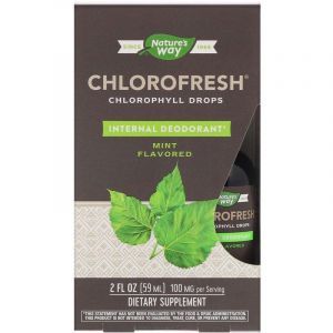 Рідкий хлорофіл, Chlorophyll Drops, Nature's Way, смак м'яти, 59 мл.