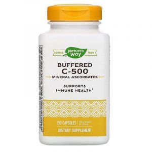 Витамин C - 500, Buffered C, Nature's Way, буферизованный, 250 капсул 