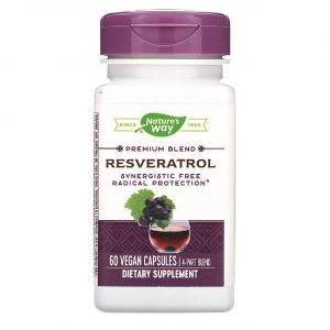 Ресвератрол (Resveratrol), Nature's Way, 60 капсул