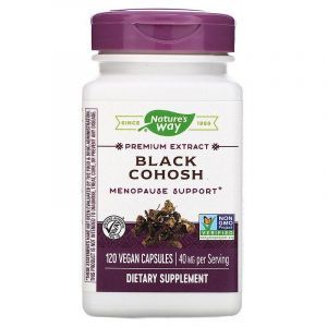 Клопогон стандартизированный, Black Cohosh, Nature's Way, 40 мг, 120 капсул