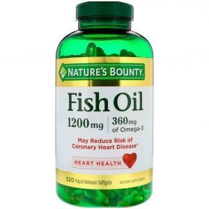 Рыбий жир в капсулах,  Fish Oil, Nature's Bounty, 1200 мг, 320 капсул быстрого высвобождения
