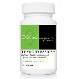 Поддержка щитовидной железы, Thyroid Basics, DaVinci Laboratories of  Vermont, 120 вегетарианских капсул