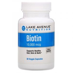 Биотин, Biotin, Lake Avenue Nutrition, 10000 мкг, 30 вегетарианских капсул