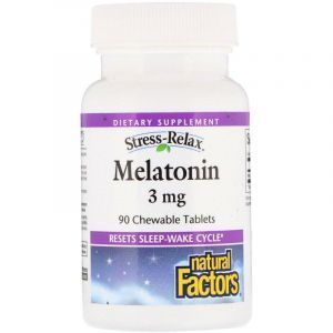 Мелатонин 3 мг, Natural Factors, 90 таблеток 