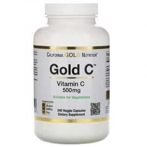 Витамин C, California Gold Nutrition, 500 мг, 240 капсул