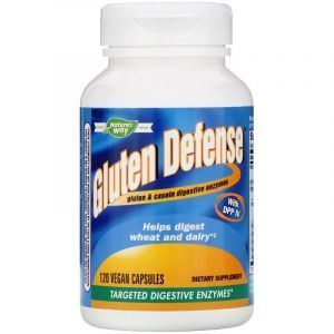 Пищеварительные ферменты, Gluten Defense with DPP IV, Nature's Way, 120 капсул 