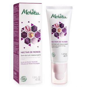 Ночной крем для лица, Hydrating Night Cream Nectar De Roses, Melvita, 40 мл