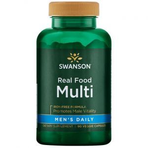 Мультивитамины на каждый день, Ultra Real Food Multi, Swanson, для мужчин, 90 вегетарианских капсул