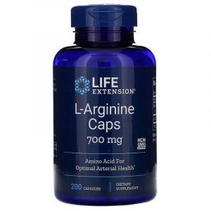 Аргинин, L-Arginine, Life Extension, 700 мг, 200 капсул. (Default)