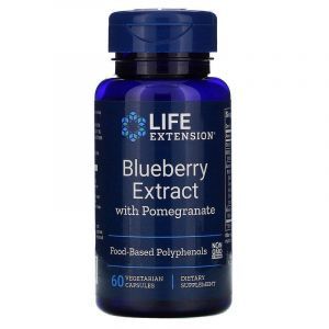 Экстракт голубики с гранатом, Blueberry with Pomegranate, Life Extension, 60 капсул (Default)
