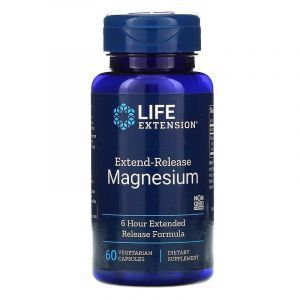 Магний, Magnesium, Life Extension, 60 капсул