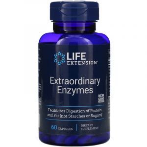 Пищеварительные ферменты, Extraordinary Enzymes, Life Extension, 60 капсул (Default)