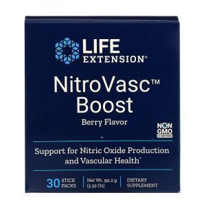Life Extension, NitroVasc Boost, Berry Flavor, 30 Stick Packs