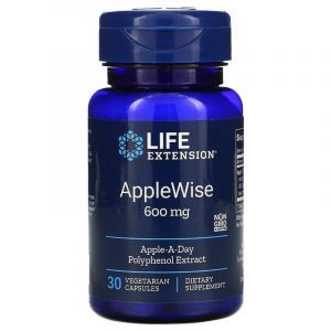 Полифенолы яблочные, AppleWise, Life Extention, 600 мг, 30 капсул