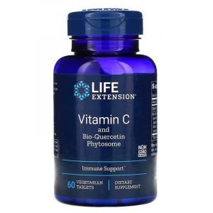Витамин С + био-кверцетин, Vitamin C and Bio-Quercetin Phytosome, Life Extension, 60 вегетарианских таблеток
