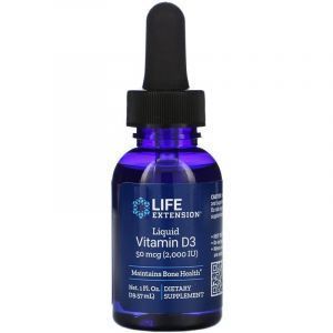 ife Extension, Liquid Vitamin D3, 2000 IU, 1 fl oz (29.57 ml)