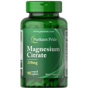 Магний цитрат, Magnesium Citrate, Puritan's Pride, 200 мг, 90 капсул
