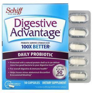 Пробиотики для ежедневного применения, Daily Probiotic, Schiff, 50 капсул