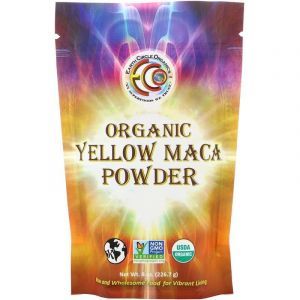 Мака перуанская, Maca, Earth Circle Organics, органическая, желтая в порошке, 226,7 г
