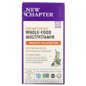 Мультивитамины для мужчин, Every Man's Multi, New Chapter, 1 в день, 72 таблетки