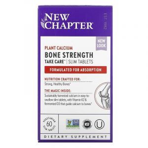 Комплекс для здоровья костей, Bone Strength, New Chapter, 60 минитаблеток