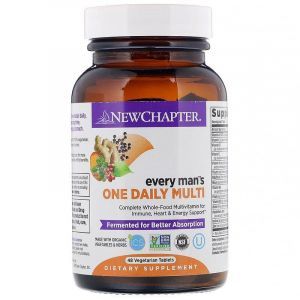Мультивитамины для мужчин, One Daily Multi, New Chapter, 1 в день, 48 таблеток