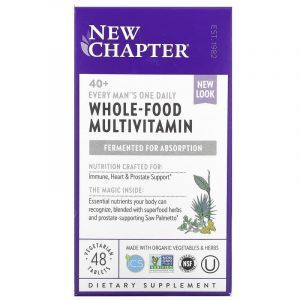 Мультивитаминный комплекс для мужчин 40 +, One Daily Multi, New Chapter, 1 в день, 48 таблеток
