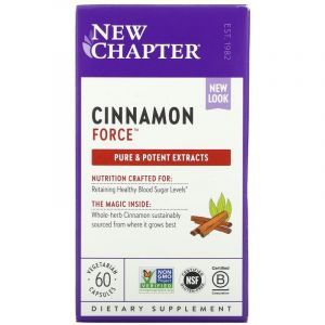 Корица, Cinnamon, New Chapter, 60 капсул