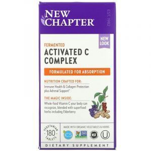 Пищевой комплекс с витамином С, Activated C Food Complex, New Chapter, 180 таблеток