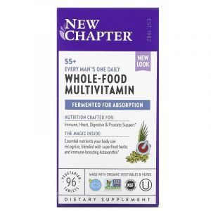 Мультивитамины для мужчин 55+, Every Man's One Daily Multi, New Chapter, 96 вегетарианских таблеток