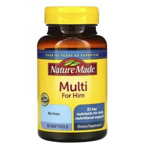       Nature Made, Multi For Him, 60 Softgels