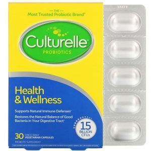 Пробиотики для здоровья пищеварительной и имунной систем, Culturelle, 30 капсул