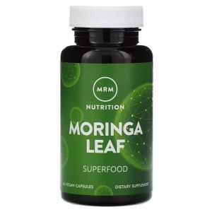 Моринга, Moringa, MRM, для веганов, органик, 600 мг, 60 капсул