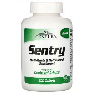 Мультивитамины и минералы Sentry, (Multivitamin Multimineral), 21st Century, 300 таблеток
