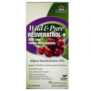 Ресвератрол, Pure Resveratrol, Genceutic Naturals, 500 мг, 60 капсул