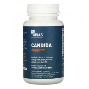 Кандида, экстра сильное очищение, Candida Support, Dr. Tobias, 60 капсул