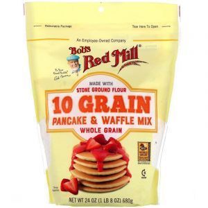 Смесь для блинов и вафель из 10 злаков, Pancake & Waffle Mix, Bob's Red Mill, 680 г